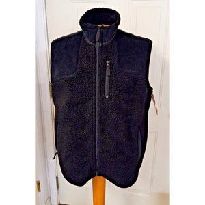 Over Under Kings Canyon Vest L Concealed Carry Pocket Zip Made in USA Black NWT